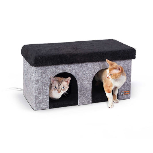 K&H Pet Products Thermo-Kitty Duplex Gray 12″ x 24″ x 12″ – KH3823