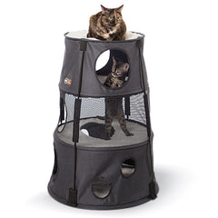 K&H Pet Products Kitty Tower Gray 22″ x 22″ x 30″ – KH4944