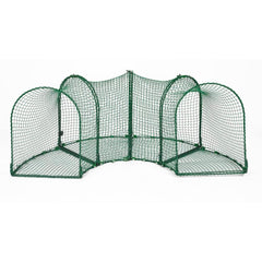 Kittywalk Curves (4) Outdoor Cat Enclosure Green 96″ x 18″ x 24″ – KWC750