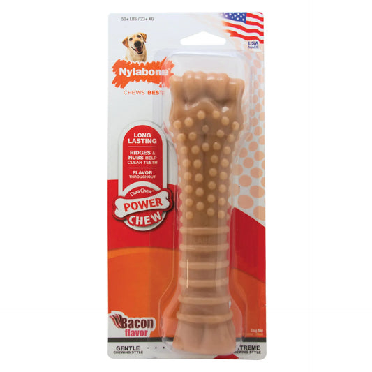 Nylabone Power Chew Textured Bacon Chew Toy Souper – NB105PR