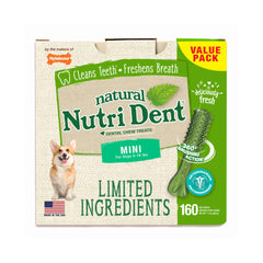 Nylabone Nutri Dent Limited Ingredient Dental Chews Fresh Breath Mini 160 count – NTD440T160P