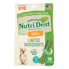 Nylabone Nutri Dent Limited Ingredient Dental Chews Fresh Breath Small 28 count – NTD441M28P