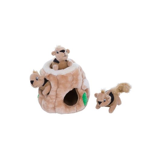 Outward Hound Hide-A-Squirrel Dog Toy Small Brown 5″ x 5″ x 5″ – OH31001