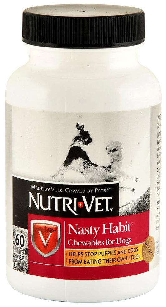 Nutri-Vet Nasty Habit Liver Chewables, 60 count