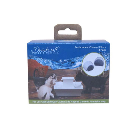 Filtros de carbón cerámico Drinkwell, paquete de 4