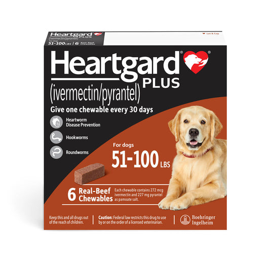 Heartgard Plus para perros, 6 meses, 23-45 kg, Rx