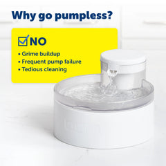 PetSafe Outlast Pumpless Pet Fountain 90oz White – PWW00-17258