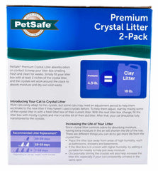 2-pk Blue PetSafe Premium Crystal Litter