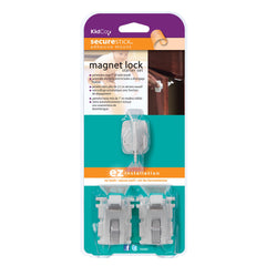 Kidco Magnet Lock and Key Adhesive Mount 2 Locks and Key White – S3362