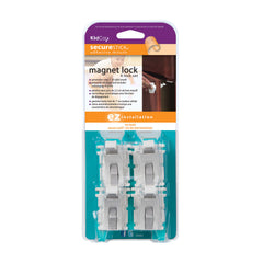 Kidco Magnet Lock and Key Adhesive Mount 4 Locks and Key White – S3365