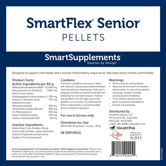 SmartEquine SmartFlex Senior Pellets, 3.7lbs