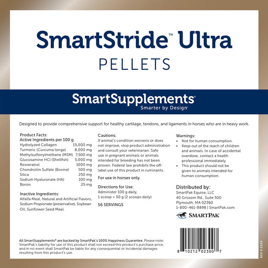 SmartEquine SmartStride Ultra Pellets, 12.4lb Bag