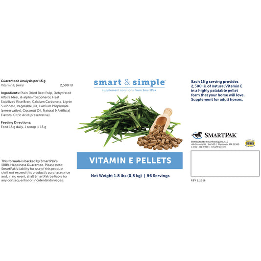 SmartEquine Smart & Simple Vitamin E Pellets, 1.8lbs