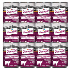 Triumph Cat Food, Chicken & LIver Formula, 13 oz, 12PK
