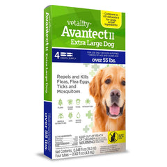Avantect II Flea and Tick Topical for Dogs, 4-pack Size: Dog over 55 lb