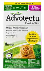 Advotect II for Cats, 6-pack Sz: Cat 5 to 9lbs