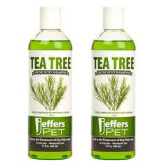 Jeffers Tea Tree Medicated Shampoo 17oz, 2pk