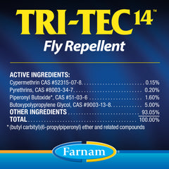Farnam Tri-Tec 14 Fly Repellent for Horses 128 ounces
