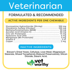 Vet Worthy Level 2 Chewable Joint Support, 60 ct