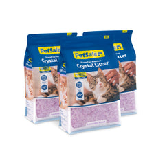 ScoopFree Premium Lavender Crystal Litter 8lbs 3 packs