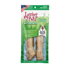 Loving Pets Be Chewsy, alternativa a las astas para masticar, paquete de 2