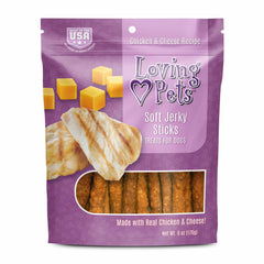 Loving Pets Soft Jerky Treats, 6oz Flavor: Chicken/Cheese Stick