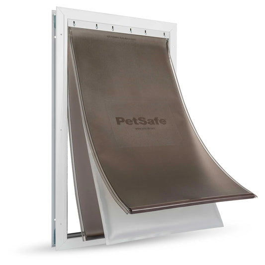 PetSafe Extreme Weather Aluminum Pet Door Extra Large White – ZPA19-16855