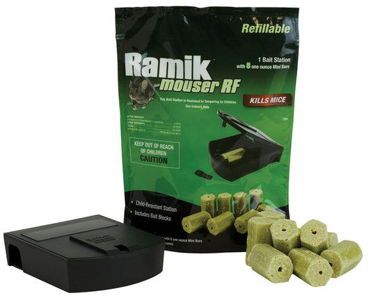 Ramik Refillable Bait Station, (8) 1 oz Bars
