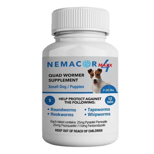 Nemacor Maxx 4 for Dogs, Beef, 12 ct Sz: Dog 2-20lb
