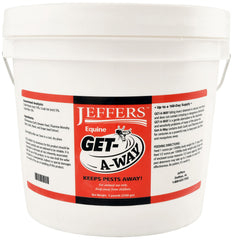 Jeffers Equine Get-A-Way Feed Additive Powder – Natural Garlic & Thiamine Supplement for Horses, Supports Comfort and Well-Being - 5lb