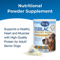 PetAg Esbilac Healthy Aging Powder for Adult and Senior Dogs 14 oz