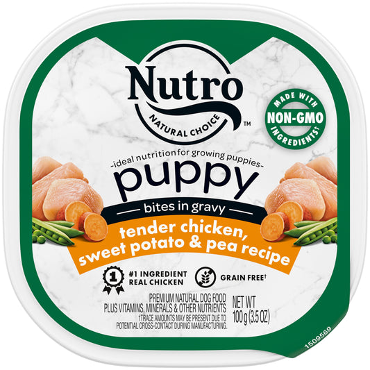 Nutro Products Tender Chicken Oatmeal and Brown Rice Stew Small Breed Puppy Food 24Ea/3.5 Oz 24 Pk
