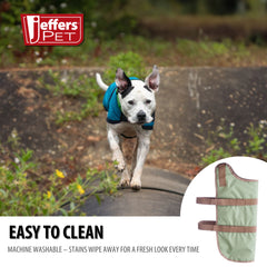 Jeffers Breathe Comfort Ripstop Dog Blanket, Light Green / Plum, 24" Large - Waterproof, Windproof, Breathable, Durable - Ideal for Outdoor, Indoor, Travel, Machine Washable Insulation
