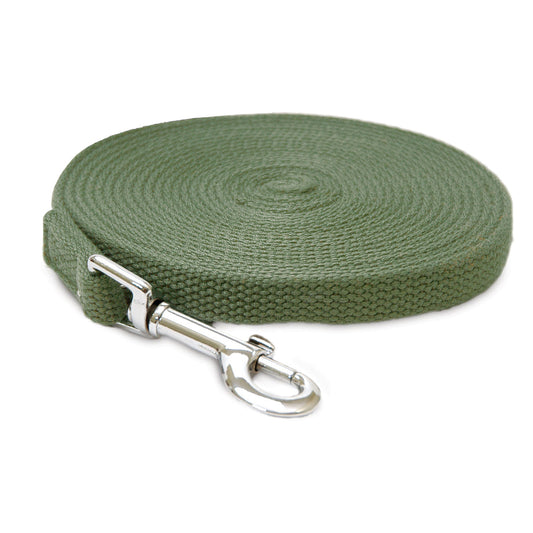 Cotton Web Training Leads 20' Color: Green