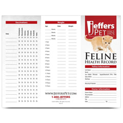 Jeffers Cat Health Records, 25 pack