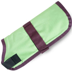 Jeffers Breathe Comfort Ripstop Dog Blanket, Light Green / Plum, 18" Medium - Waterproof, Windproof, Breathable, Durable - Ideal for Outdoor, Indoor, Travel, Machine Washable Insulation