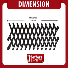 Jeffers Pet Plastic Car Window Vent, 24" – Adjustable Dog Travel Accessories for Fresh Air & Protection, Universal Fit Rear Windows, Compact Retractable, Pet Gifts for Cars, Trucks & SUV