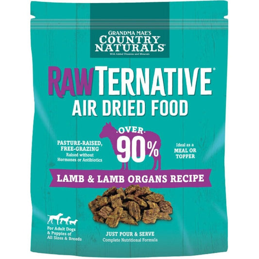Grandma Mae's RawTernative Air Dried Dog Food Lamb & Lamb Organs Formula 1lb