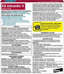 K9 Advantix II, Dogs 11-20 lbs, 2 pack
