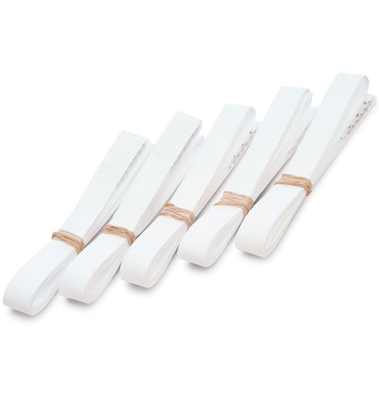 Pulseras de identificación KVP, blancas, 20", paquete de 50