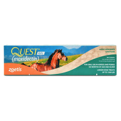 Quest Gel Moxidectin Horse Dewormer, Early Grazing Season recommended for Horses and Ponies 6 months and older, 0.5oz Sure-Dial Syringe