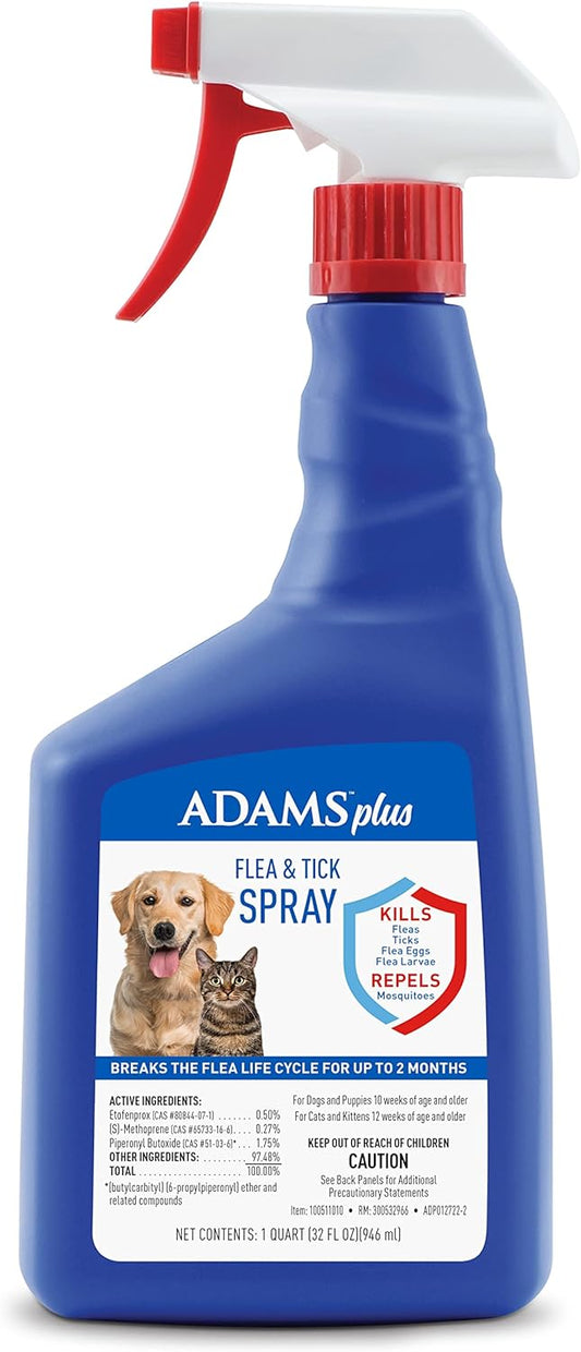 **Adams Plus F&T Spray 32oz
