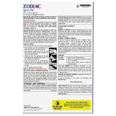 Zodiac Spot On Flea & Tick Control Medium Dogs 31-60 Pounds 4 Pack