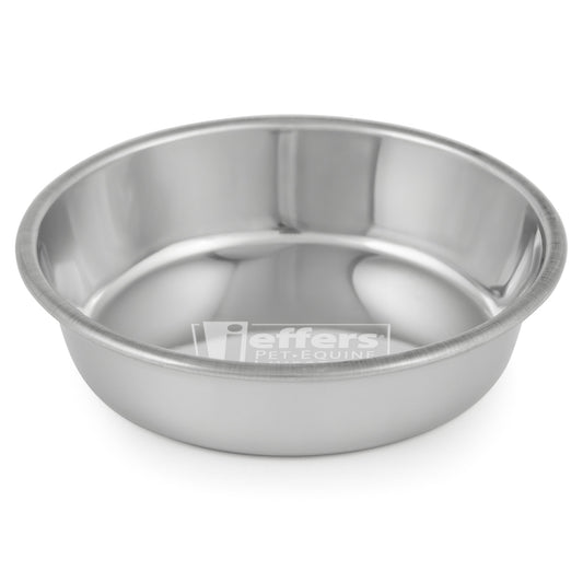 Jeffers Pet Heavy Weight Stainless Steel Pet Bowls for Dogs & Cats, 8 oz – Durable Food & Water Dish, Non Slip, Rust Resistant, Dishwasher Safe Feeding Bowl for Home, Travel, Indoor & Outdoor