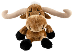 Jeffers Pet Plush Dog Toy with Squeaker, Longhorn Steer 8" - Soft Crinkle Fabric, Safe & Durable, Healthy Fun for Small & Medium Dogs, Interactive Play, Fetch, Tug - Best Gift for Active Games