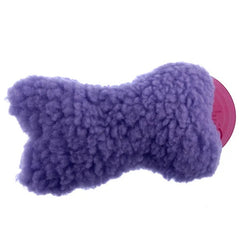 Jeffers Bone Shaped Fuzzy Squeaker Toy | Size L, 7.5 inch | Plush Dog Toy with Squeaker