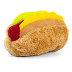 Jeffers Pet Plush American Grill Time Cuisine Dog Toys – 6" Squeaky Hotdog Plush Toys for Dogs – Chew, Cuddle, Interactive Play, Soft Durable Fabric, Puppy Gift, Christmas Stocking Stuffer