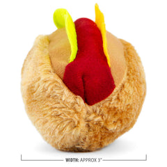 Jeffers Pet Plush American Grill Time Cuisine Dog Toys – 6" Squeaky Hotdog Plush Toys for Dogs – Chew, Cuddle, Interactive Play, Soft Durable Fabric, Puppy Gift, Christmas Stocking Stuffer