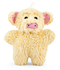 Jeffers Pet Animal Fuzzies Plush Squeaky Dog Toy for Puppies & Dogs, Soft 8 Inch Stuffed Animal, Interactive Pet Toys for Chewing, Crate, Travel, Indoor Play, Small to Large Breeds - Cream Pig
