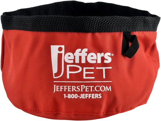 Jeffers Collapsible Bowl Color: Red